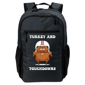 Thanksgiving Turkey And Touchdowns Football Gift Daily Commute Backpack