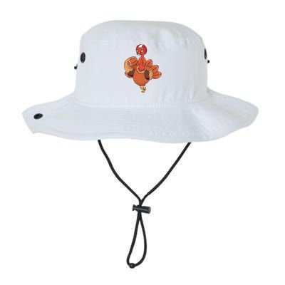 Thanksgiving Turkey And Touchdowns Football Design Gift Legacy Cool Fit Booney Bucket Hat