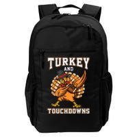 Thanksgiving Turkey And Touchdowns Football Daily Commute Backpack