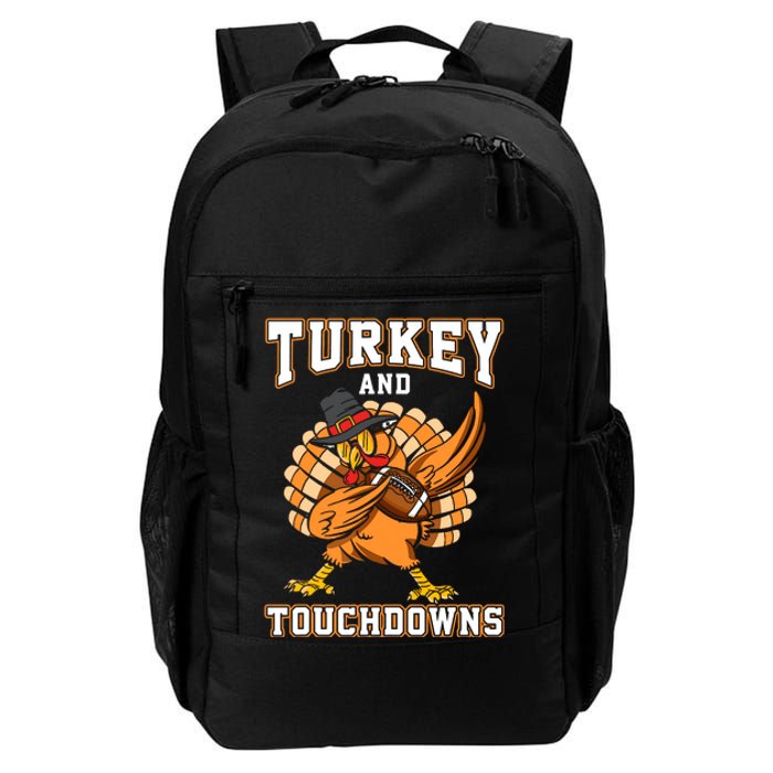 Thanksgiving Turkey And Touchdowns Football Daily Commute Backpack