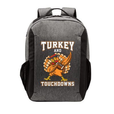 Thanksgiving Turkey And Touchdowns Football Vector Backpack