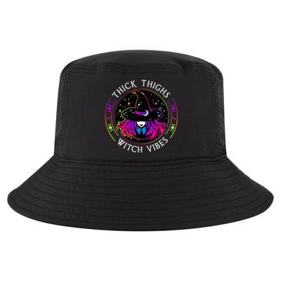 Thick Thighs And Witch Vibes Halloween Costume Witchy Women Cool Comfort Performance Bucket Hat