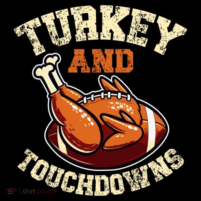 Thanksgiving Turkey And Touchdowns Football Tank Top