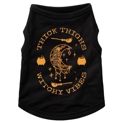 Thick Thighs And Spooky Vibes Thick Thighs And Vibes Doggie Tank