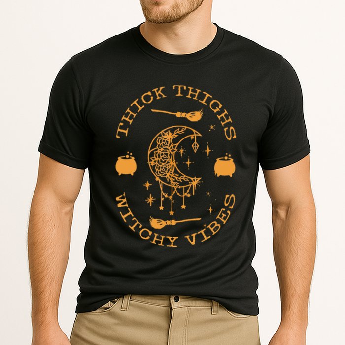 Thick Thighs And Spooky Vibes Thick Thighs And Vibes Performance Shirt