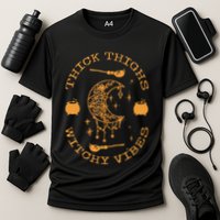 Thick Thighs And Spooky Vibes Thick Thighs And Vibes Performance Shirt