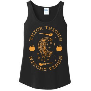 Thick Thighs And Spooky Vibes Thick Thighs And Vibes Ladies Essential Tank