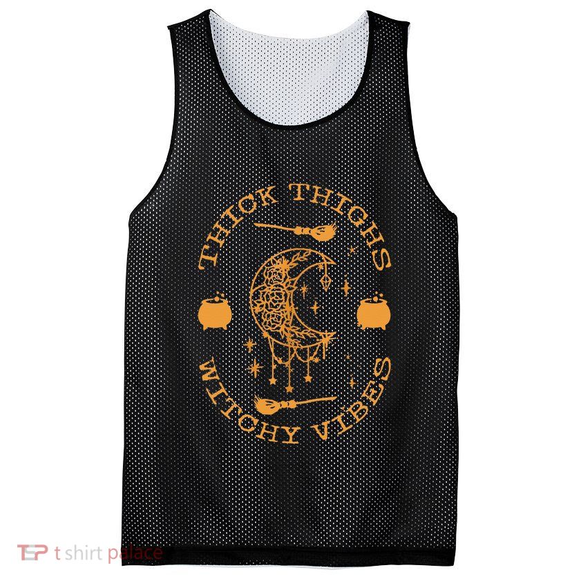 Thick Thighs And Spooky Vibes Thick Thighs And Vibes Mesh Reversible Basketball Jersey Tank