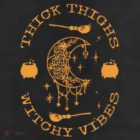Thick Thighs And Spooky Vibes Thick Thighs And Vibes 25L Jumbo Tote