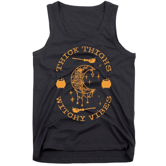 Thick Thighs And Spooky Vibes Thick Thighs And Vibes Tank Top