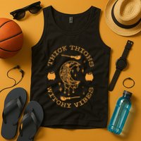 Thick Thighs And Spooky Vibes Thick Thighs And Vibes Tank Top