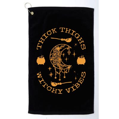Thick Thighs And Spooky Vibes Thick Thighs And Vibes Golf Towel