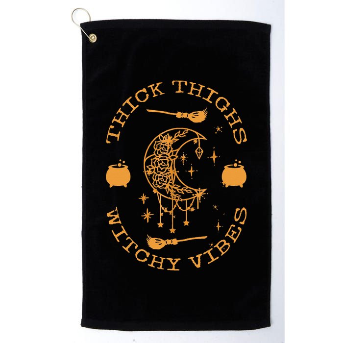Thick Thighs And Spooky Vibes Thick Thighs And Vibes Golf Towel