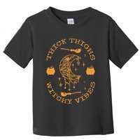 Thick Thighs And Spooky Vibes Thick Thighs And Vibes Toddler T-Shirt