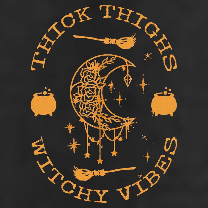 Thick Thighs And Spooky Vibes Thick Thighs And Vibes Microfiber Hand Towel