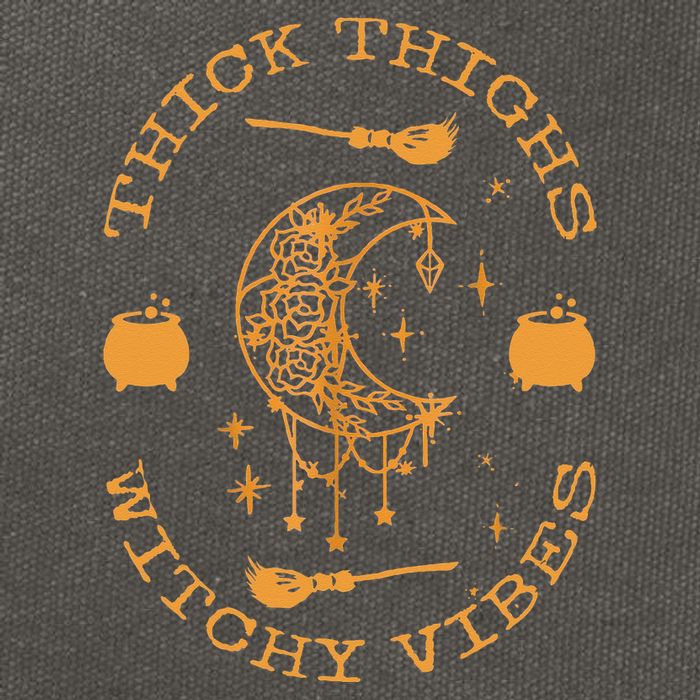 Thick Thighs And Spooky Vibes Thick Thighs And Vibes Cotton Canvas Backpack