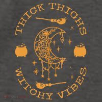 Thick Thighs And Spooky Vibes Thick Thighs And Vibes Vector Backpack