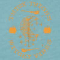 Thick Thighs And Spooky Vibes Thick Thighs And Vibes Sueded Cloud Jersey T-Shirt