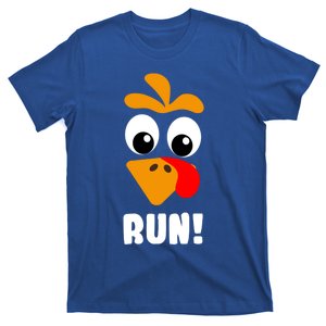 Turkey Trot Adult Running Costume Turkey Face Gift T-Shirt