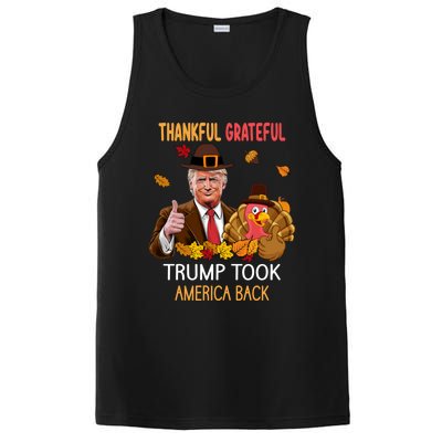 Trump Took America Back Thanksgiving Turkey Thankful PosiCharge Competitor Tank