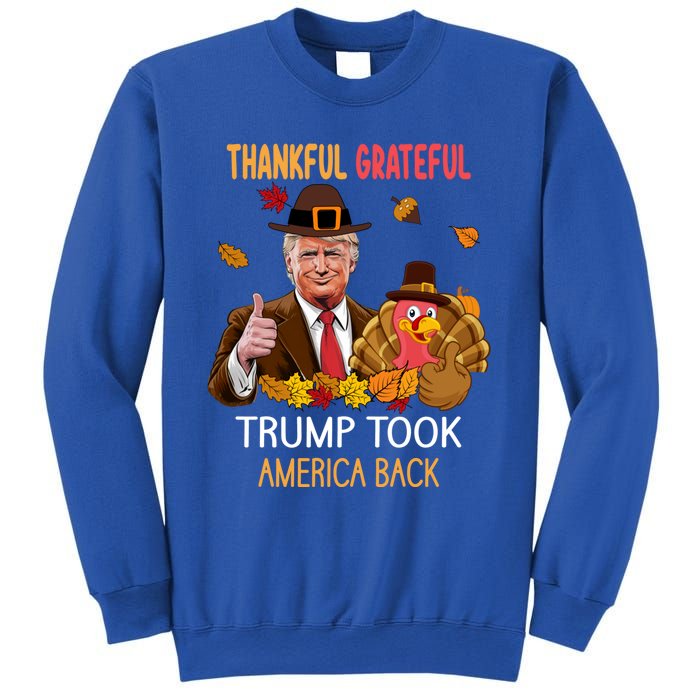 Trump Took America Back Thanksgiving Turkey Thankful Sweatshirt