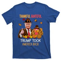 Trump Took America Back Thanksgiving Turkey Thankful T-Shirt