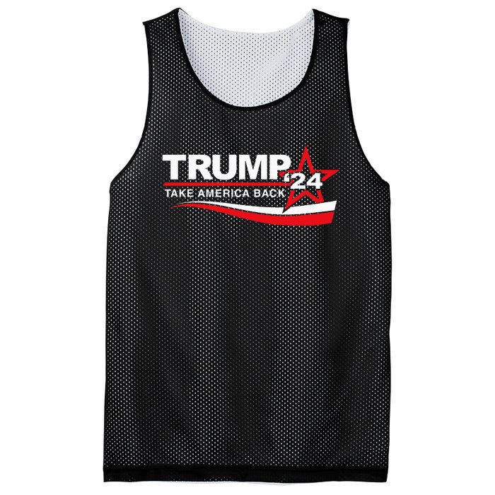 Trump Take America Back 24 Retro Trump Return 2024 Mesh Reversible Basketball Jersey Tank