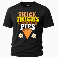 Thick Thighs And Pumpkin Pies Cute Thanksgiving Performance Shirt