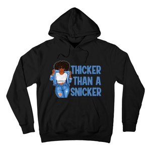 Thicker Than African Afro Queen Snicker Black Woman Melanin Hoodie