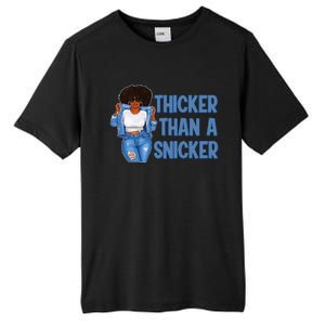 Thicker Than African Afro Queen Snicker Black Woman Melanin Tall Fusion ChromaSoft Performance T-Shirt