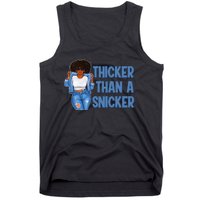 Thicker Than African Afro Queen Snicker Black Woman Melanin Tank Top