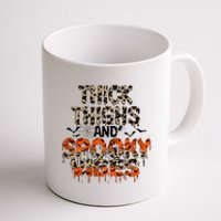 Thick Thighs And Spooky Vibes Coffee Mug