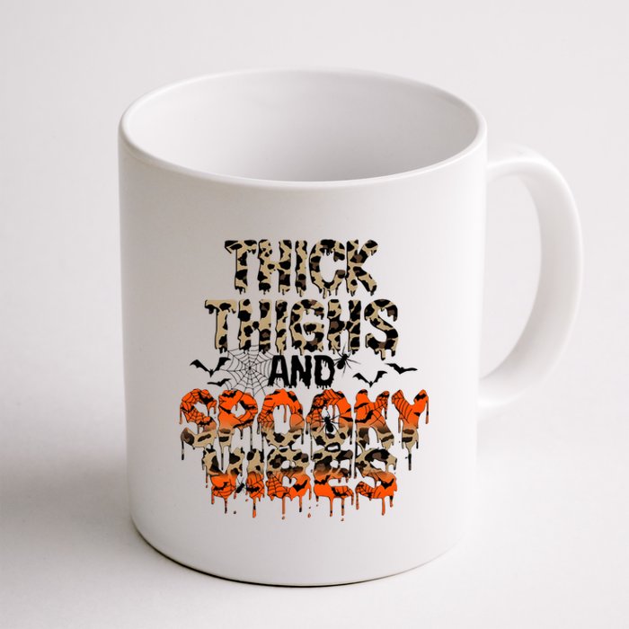 Thick Thighs And Spooky Vibes Coffee Mug