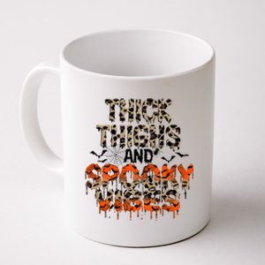 Thick Thighs And Spooky Vibes Coffee Mug