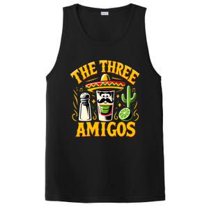 The Three Amigos Tequila Salt Shots Cinco De Mayo Day 2024 Great Gift PosiCharge Competitor Tank