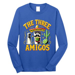 The Three Amigos Tequila Salt Shots Cinco De Mayo Day 2024 Great Gift Long Sleeve Shirt