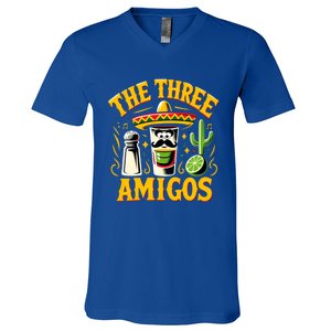 The Three Amigos Tequila Salt Shots Cinco De Mayo Day 2024 Great Gift V-Neck T-Shirt