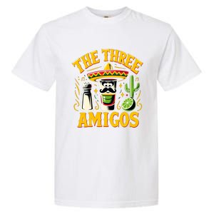 The Three Amigos Tequila Salt Shots Cinco De Mayo Day 2024 Great Gift Garment-Dyed Heavyweight T-Shirt