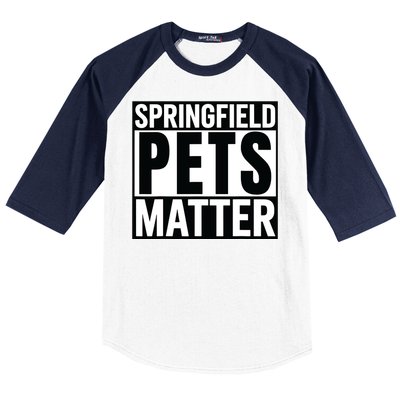 Trump They Are Eating The Dogs Cats Springfield Pets Matter Baseball Sleeve Shirt