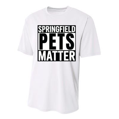 Trump They Are Eating The Dogs Cats Springfield Pets Matter Performance Sprint T-Shirt