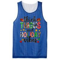 Thick Thighs And Holiday Vibes Christmas Squad Ugly Xmas Gift Mesh Reversible Basketball Jersey Tank