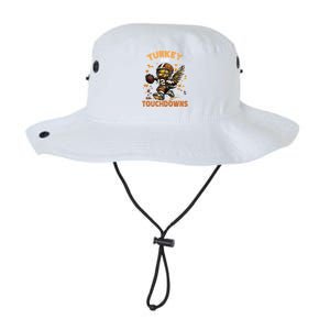 Thanksgiving Turkey And Touchdowns Football Gift Legacy Cool Fit Booney Bucket Hat