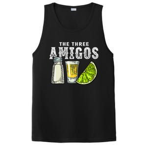 The Three Amigos Lime Salt Tequila Cinco De Mayo PosiCharge Competitor Tank