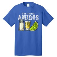 The Three Amigos Lime Salt Tequila Cinco De Mayo Tall T-Shirt