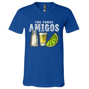 The Three Amigos Lime Salt Tequila Cinco De Mayo V-Neck T-Shirt