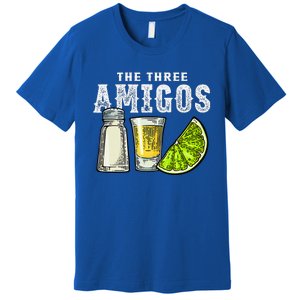 The Three Amigos Lime Salt Tequila Cinco De Mayo Premium T-Shirt