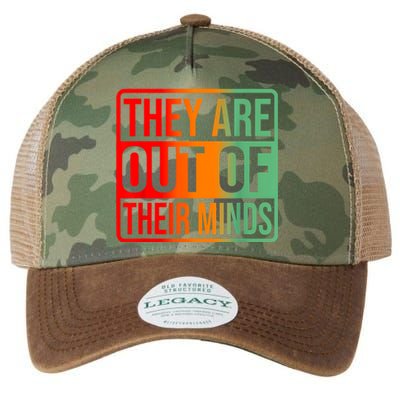 Trump They Are Out Of Their Minds Kamala Walz 2024 Legacy Tie Dye Trucker Hat