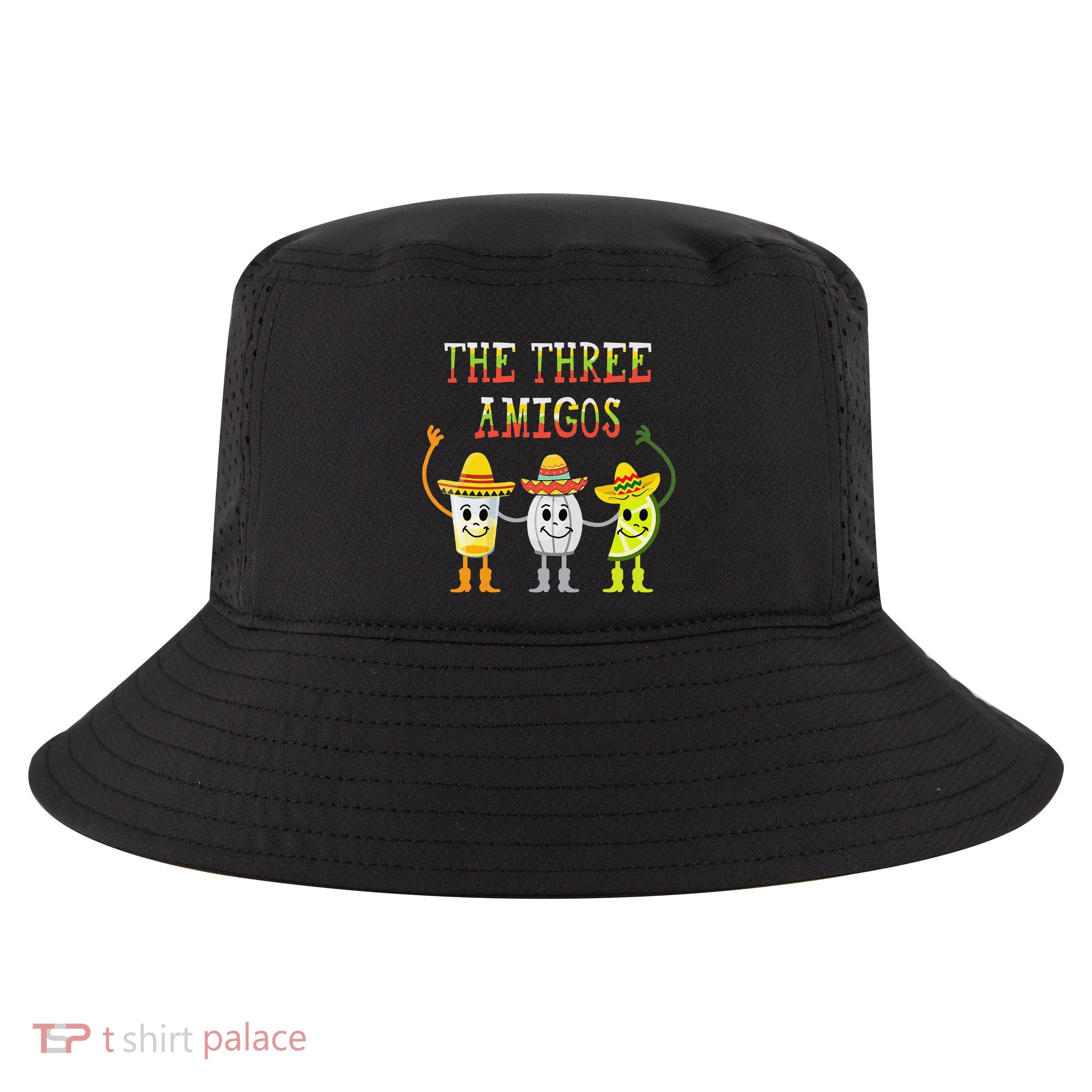 The Three Amigos Tequila Salt Lime Cinco De Mayo Cool Comfort Performance Bucket Hat