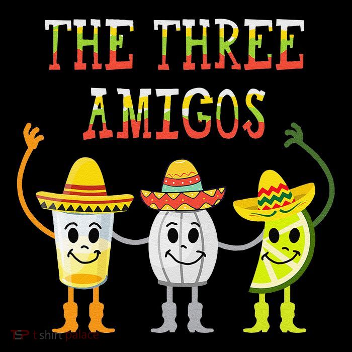 The Three Amigos Tequila Salt Lime Cinco De Mayo Flexfit Unipanel Trucker Cap
