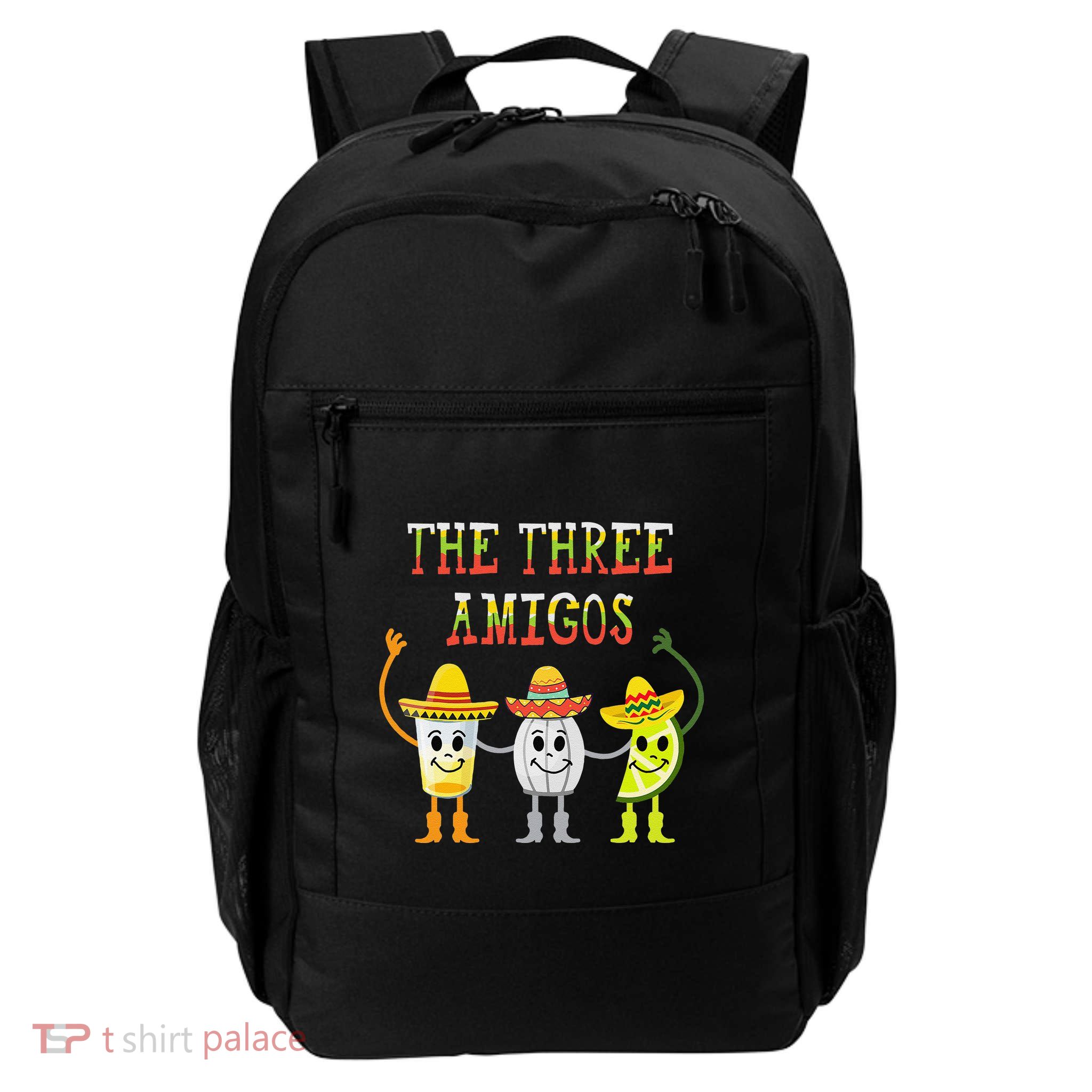 The Three Amigos Tequila Salt Lime Cinco De Mayo Backpack